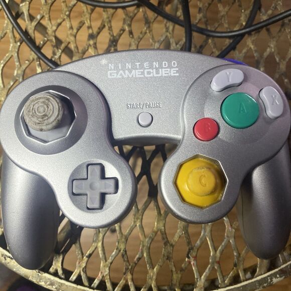 Nintendo Gamecube Platinum Silver Controller Official OEM Untested - Picture 2 of 15